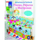 Aplicaciones de Patchwork. Flores p�jaros y mariposas