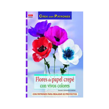 Flores de papel crep� con vivos colores