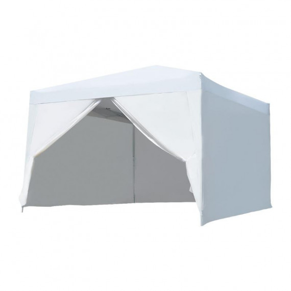 Carpa Plegable Metal 3X3 Metros C/ Paredes + 1 Puerta Lateral DONNA GARDEN