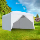 Carpa Plegable Metal 3X3 Metros C/ Paredes + 1 Puerta Lateral DONNA GARDEN