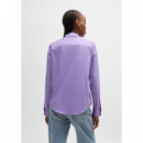 HUGO Blusa Regular Fit Violeta 50496339-549