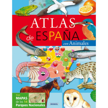ATLAS DE ESPA�A CON ANIMALES