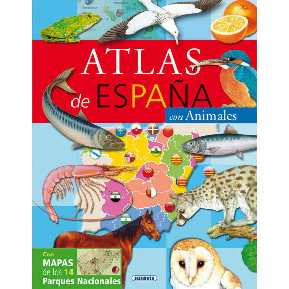 ATLAS DE ESPA�A CON ANIMALES