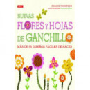 Nuevas flores y hojas de ganchillo