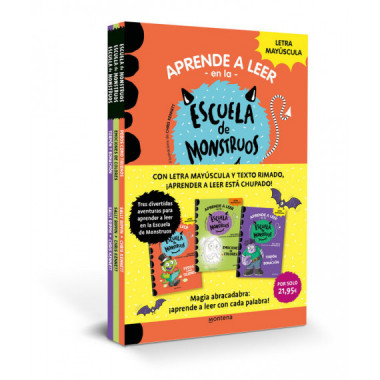APRENDE A LEER ESCUELA MONSTRUOS PACK VOL 7,8,9