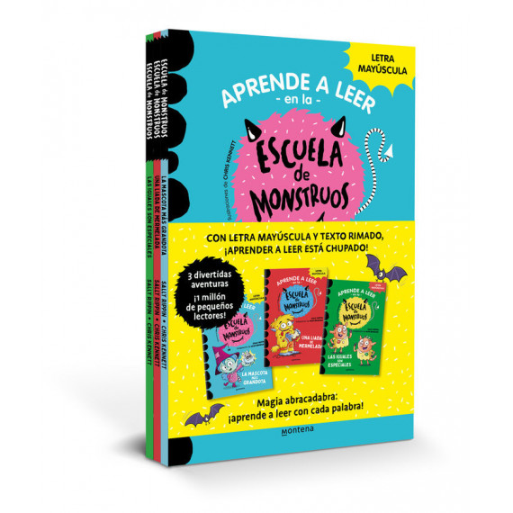 PACK ESCUELA DE MONSTRUOS (LA MASCOTA MAS GRANDOTA, UNA LIADA DE MERMELADA, LAS