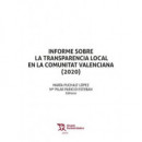 INFORME SOBRE TRANSPARENCIA LOCAL EN COMUNI.VALENCIANA 2020