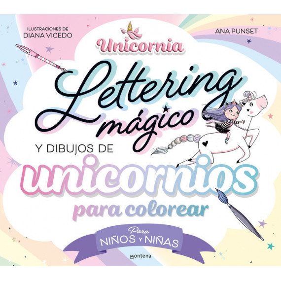 LETTERING MAGICO Y DIBUJOS DE UNICORNIOS PARA COLOREAR?