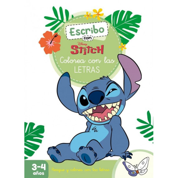 ESCRIBO CON STITCH. COLOREA CON LAS LETR