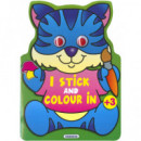 I STICK AND COLOUR IN