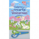 Colorea y recorta unicornios