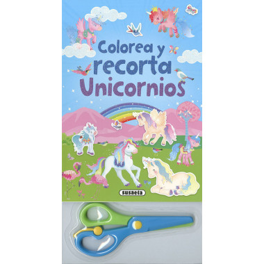 Colorea y recorta unicornios