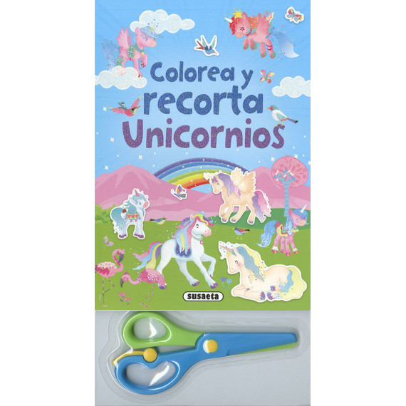 Colorea y recorta unicornios