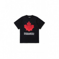 Slouch Fit Camiseta Black  DSQUARED2