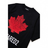 Slouch Fit Camiseta Black  DSQUARED2