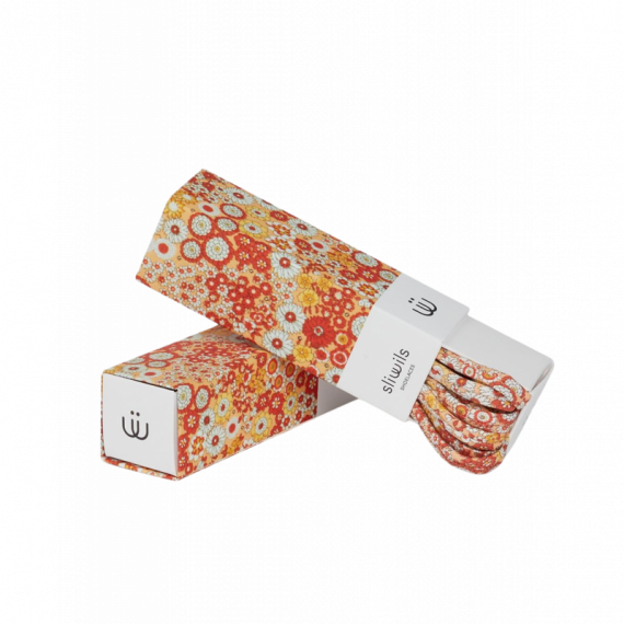 Cordones SLIWILS Flores Naranjas