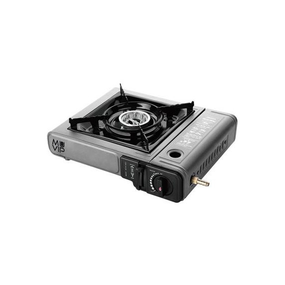 MUVIP Cocina de Gas Portatil  Uso Bombona y Botella de Gas  1 Fuego MV0337