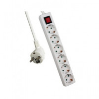EXTRASTAR Regleta 6 Enchufes Con 3mtrs Cable SLGE-104-3M Blanco