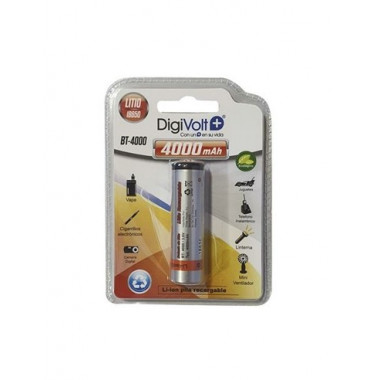 DIGIVOLT Pila Recargable 18650 Litio 4000Mah BT-4000