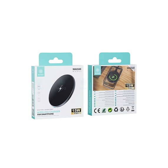 IKREA Cargador Inalambrico 15W Para Smatphone WA0340
