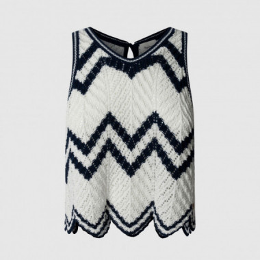 Pepe Jeans Jersey Ollie Top Blanco PL702284-808