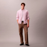 Camisa con Botones Oxford Clásica a Rayas  CALVIN KLEIN