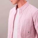 Camisa con botones Oxford clásica a rayas