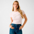 Camiseta con brillantes en el logo