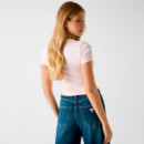 Camiseta con brillantes en el logo