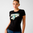 Camiseta con logo de triángulo