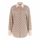 Camisa con Logotipo Integral  GUESS