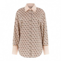 Camisa con Logotipo Integral  GUESS