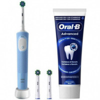 BRAUN Oral-b Vitality Pro Cepillo Eléctrico +2 Cabezales+ Dentrífico Azul (D103.413.3/2RF+DENT.)