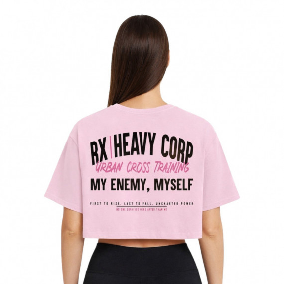 My Enemy Myself Crop Top  RX HEAVY CORP