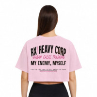 My Enemy Myself Crop Top  RX HEAVY CORP