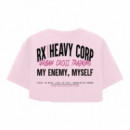 My Enemy Myself Crop Top  RX HEAVY CORP