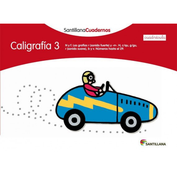 CALIGRAFIA 3 CUADRICULA SANTILLANA CUADERNOS