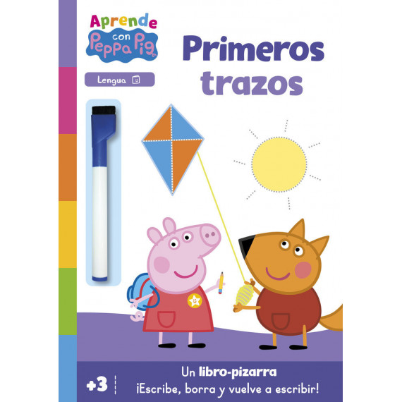 APRENDO CON PEPPA PIG. PRIMEROS TRAZOS (LIBRO-PIZARRA)