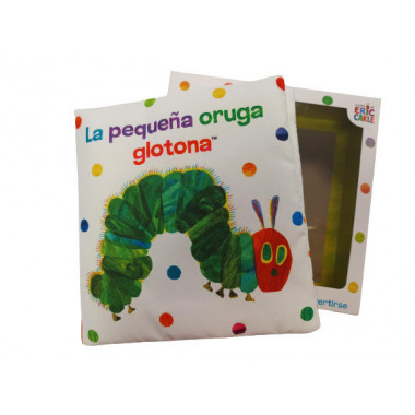 LA PEQUE�A ORUGA GLOTONA LIBRO DE TELA PARA ABRAZAR