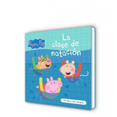 PEPPA PIG. LIBRO DE CARTON CON SOLAPAS - LA CLASE DE NATACION