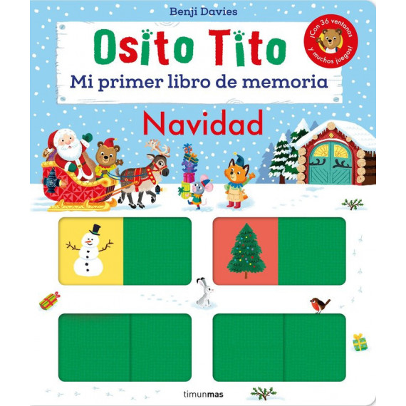 Osito Tito. Mi primer libro de memoria. Navidad