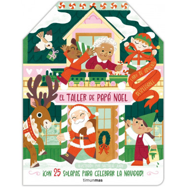el Taller de Papa Noel. Libro de Adviento Desplegable