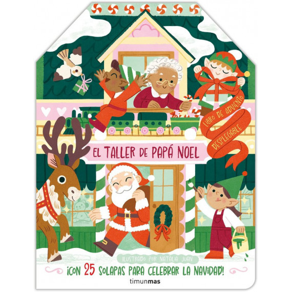 el Taller de Papa Noel. Libro de Adviento Desplegable