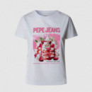 Pepe Jeans Camiseta Ryoko Blanca PL506069-800