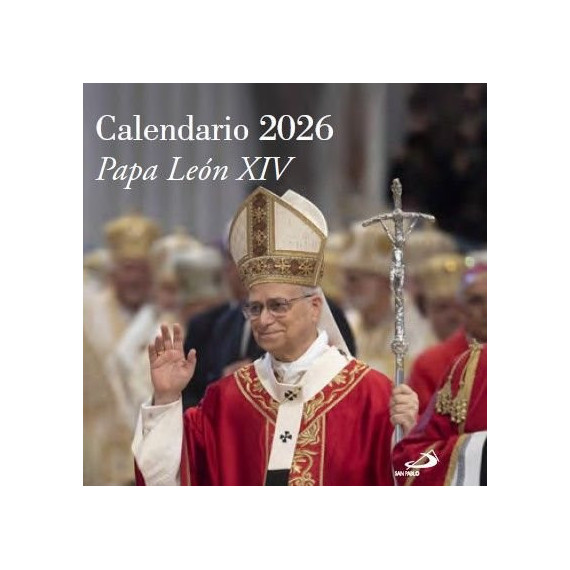 CALENDARIO DE PARED PAPA LEON XIV 2026