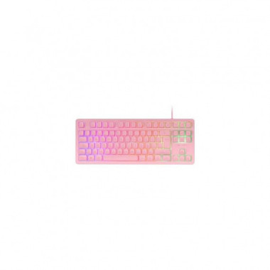 MARS GAMING TECLADO ALAMBRICO MK023 RGB ROSA USB