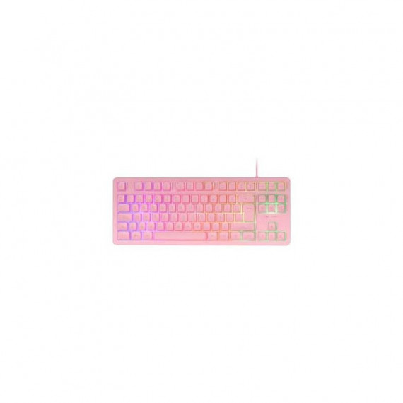 MARS GAMING TECLADO ALAMBRICO MK023 RGB ROSA USB