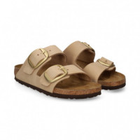Pala 2 Hebillas Big Nobuck Beige  BIRKENSTOCK