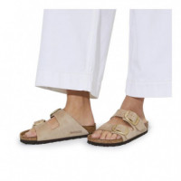 Pala 2 Hebillas Big Nobuck Beige  BIRKENSTOCK