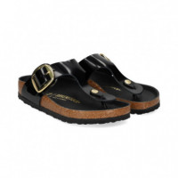 Esclava Hebilla Big Charol Negro  BIRKENSTOCK